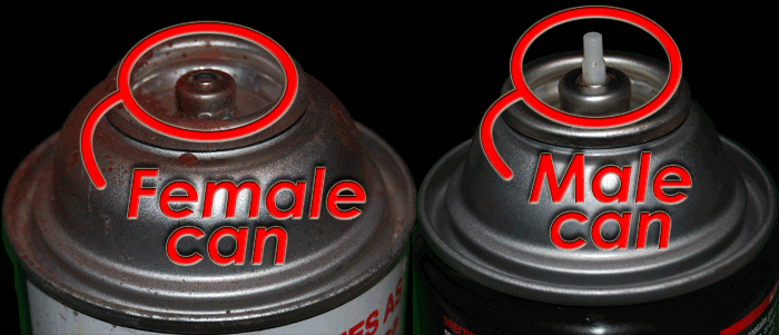 Male and Female Cans